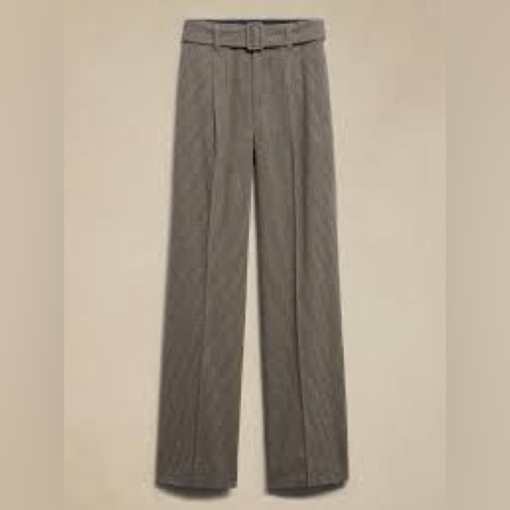 Banana Republic Petite Houndstooth Flannel Pants